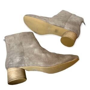 Seychelles suede tan round heel ankle boots sz 9